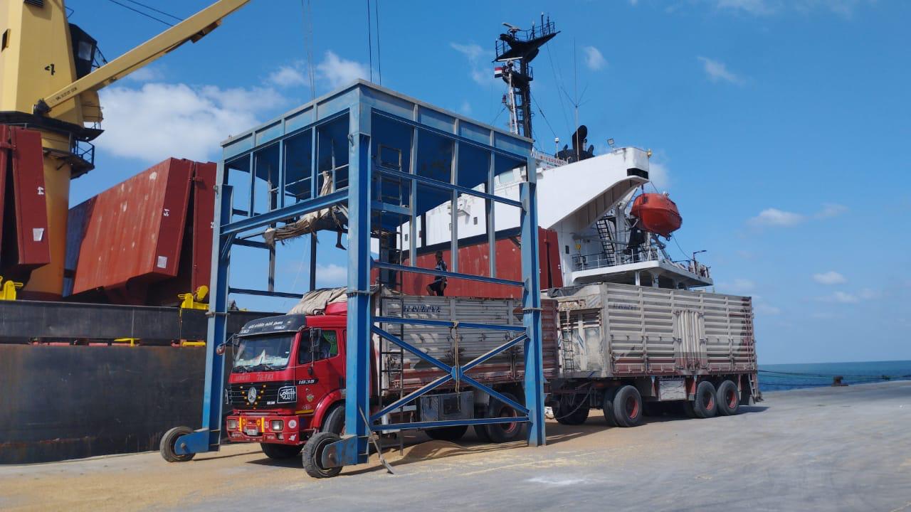 Trucks at port operations